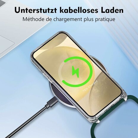 Samsung S25 Transparant - TPU Back Cover met Koord