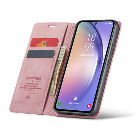 Oppo A98 Pale Pink - Book Case