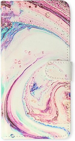 Samsung A23 met Marmer Twist Print - Book Case