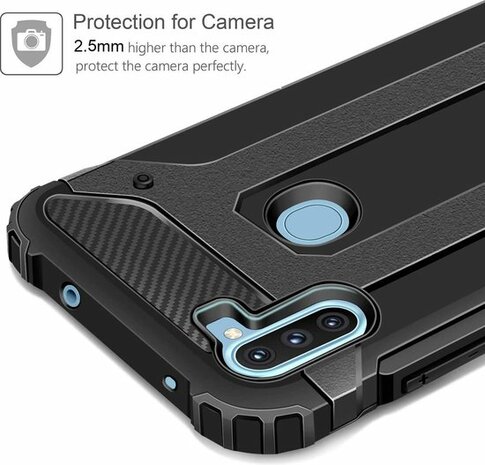 M11 - Armor Back Cover &amp; Glas - Zwart