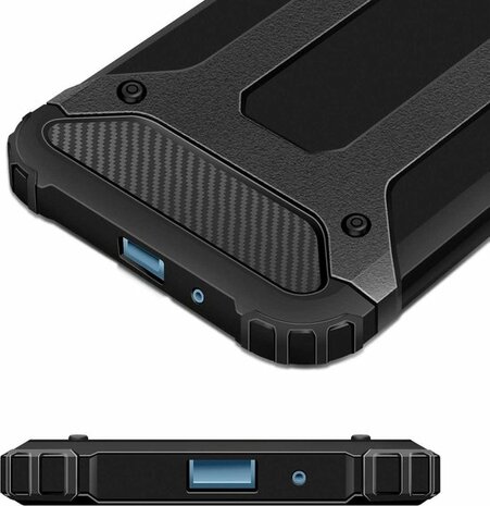 M11 - Armor Back Cover &amp; Glas - Zwart