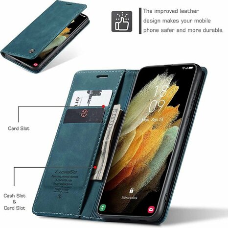 Samsung S21 Ultra Emerald Green - Book Case