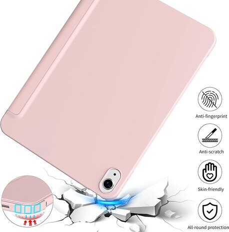 iPad 2025 (11 Gen) - Roze - Smart Cover met Pen Slot