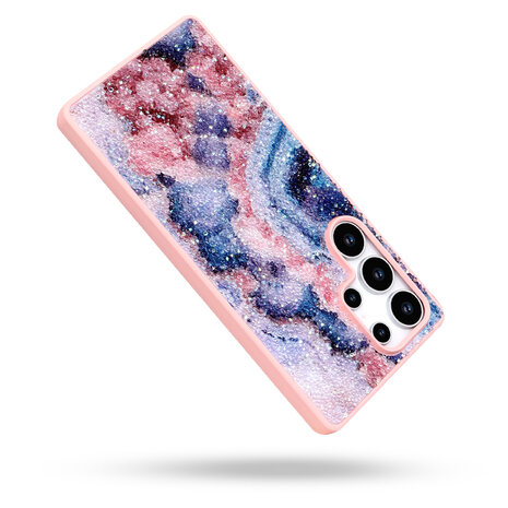 Samsung S22 Ultra - Diamant Marmer Glitter - Nova