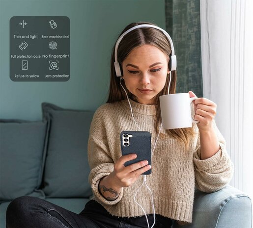 Samsung S24 Plus - Glitter Back Cover - Zwart