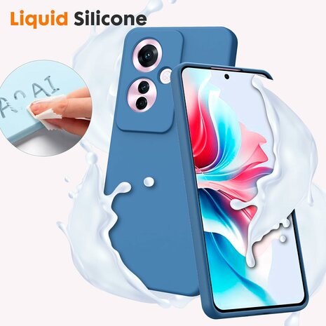Reno 11F - Liquid Back Cover - Blauw