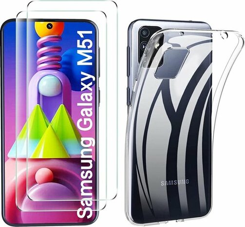 M51 - Back Cover &amp; 2x Glas - Transparant