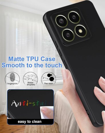 Xiaomi 14T - Siliconen Back Cover - Zwart
