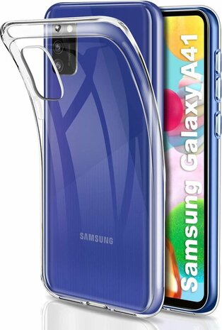 Samsung A41 - Siliconen Back Cover - Transparant