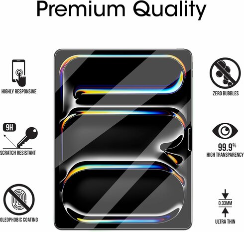 iPad Pro 13 2024 - Screenprotector - 2 Stuks