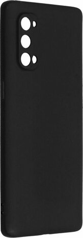 Reno 4 Pro 5G - Siliconen Back Cover - Zwart