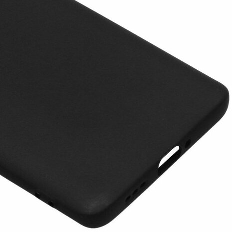 Reno 4 Pro 5G - Siliconen Back Cover - Zwart