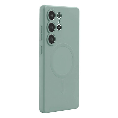 Samsung S25 Ultra - Pistachio Groen - Camera Siliconen MagSafe Back Cover