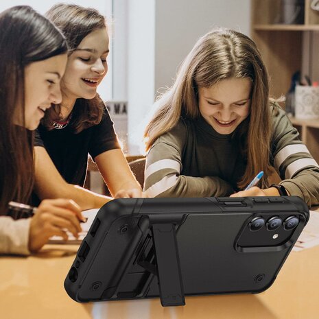 Samsung S25 - Heavy Duty Kickstand - Zwart