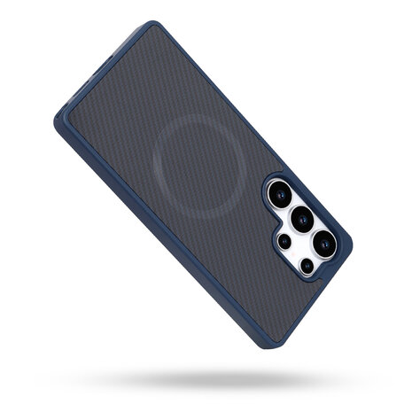 Samsung S24 Ultra - Blauw - Carbon MagSafe Back Cover