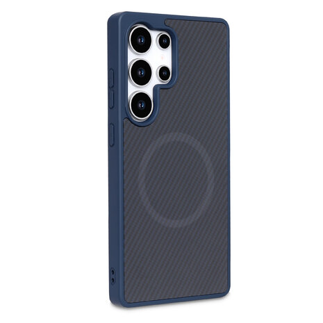 Samsung S24 Ultra - Blauw - Carbon MagSafe Back Cover
