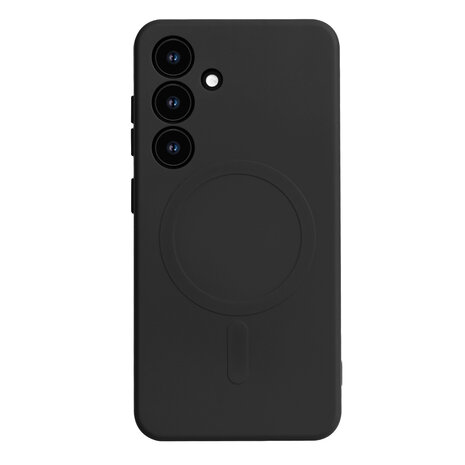 Samsung S25 - Zwart - Camera Siliconen MagSafe Back Cover
