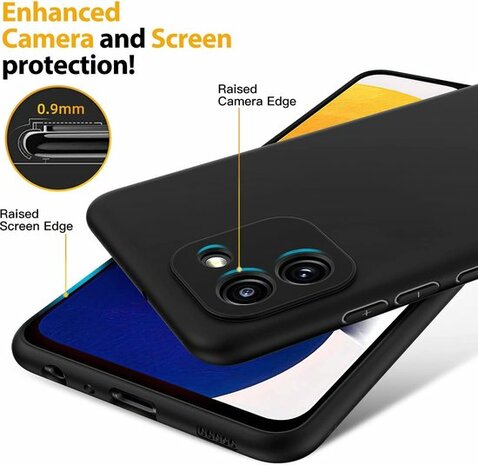 Samsung A03 - Siliconen Back Cover - Zwart