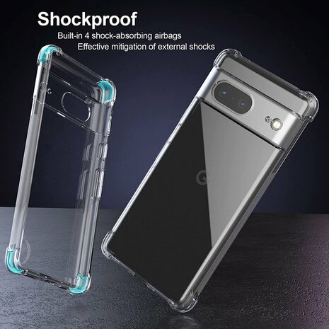 Pixel 8a - Anti Shock &amp; 2x Glas - Transparant