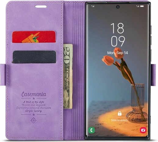 Samsung S22 Ultra Bright Lila - Book Case