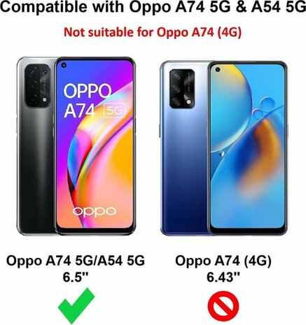 Oppo A54 5G &amp; A74 5G - Anti Shock - Transparant