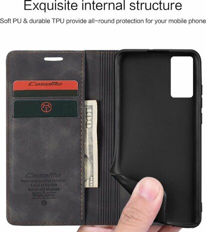 Samsung S20 FE Vintage Zwart - Book Case