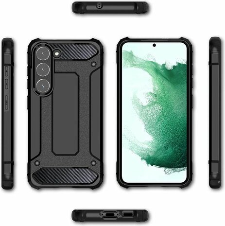 Samsung S23 Plus Zwart - Anti Shock Armor
