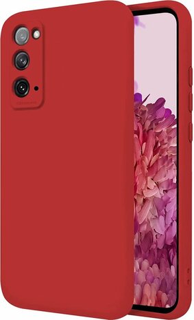 Samsung S20 FE - Siliconen Back Cover - Rood