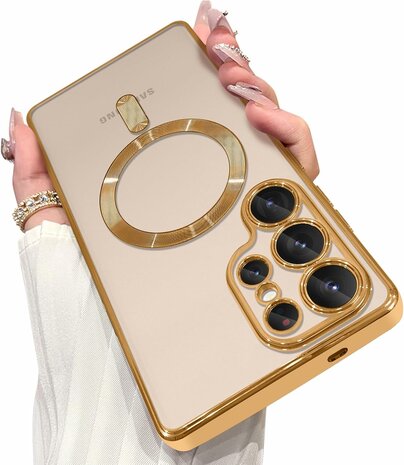 Samsung S25 Ultra - MagSafe TPU Back Cover - Goud