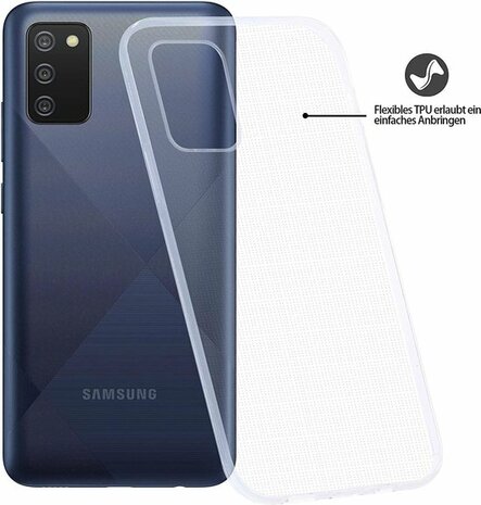 Samsung A02S - Siliconen Back Cover - Transparant