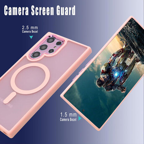 Samsung S22 Ultra - Matte MagSafe Armor - Roze