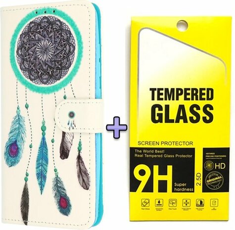 S21 Plus - Book Case - Dreamcatcher &amp; Glas