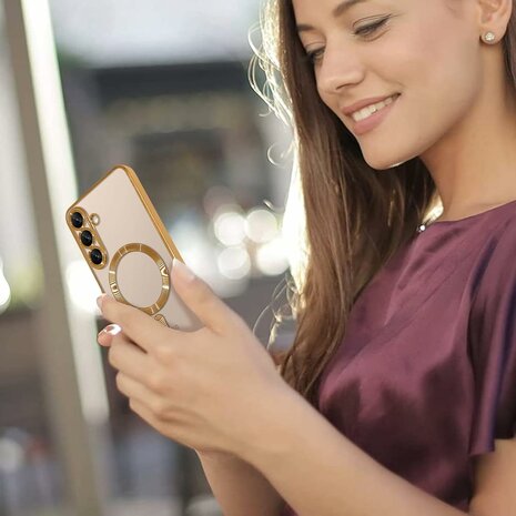 Samsung S25 - Magsafe TPU Back Cover - Goud