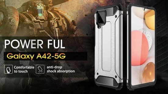 Samsung A42 5G Zwart - Anti Shock Armor