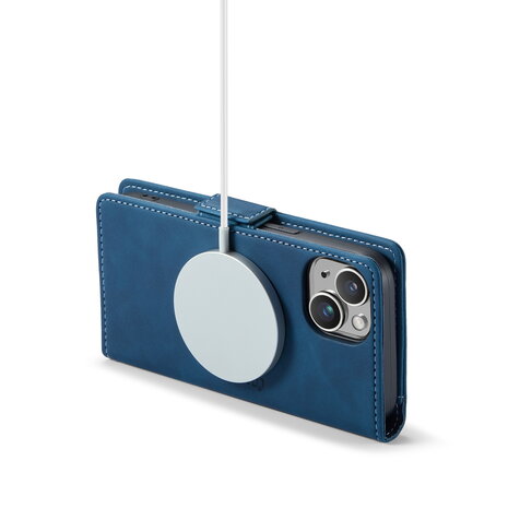 iPhone 15 Plus Navy Blue - MagSafe Book Case