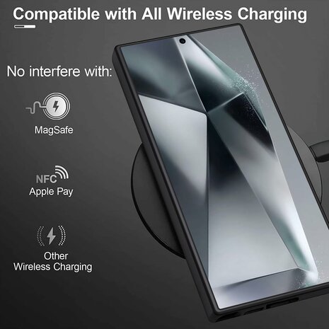 Samsung S24 Ultra - Liquid Back Cover - Zwart