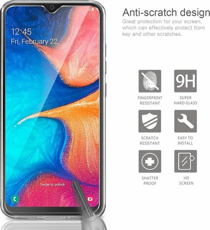 A20e - Back Cover &amp; Glas - Transparant