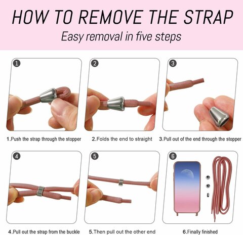 Samsung S23 Ultra Roze - TPU Back Cover met Koord