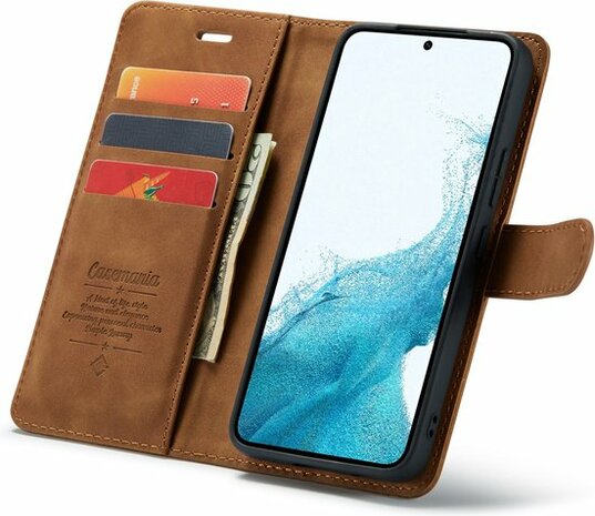 Samsung S23 Plus Sienna Brown - 2 in 1 Magnetic Book Case