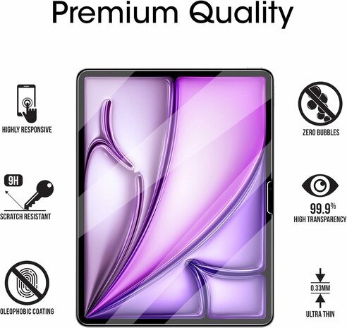 iPad Air 6 (13 inch) - Screenprotector - 2 Stuks
