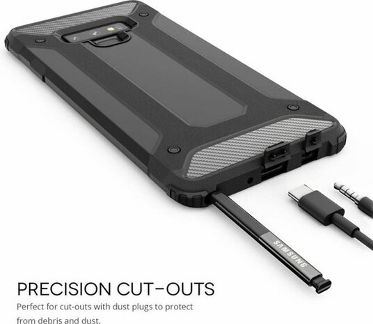 Samsung Note 9 - Armor Back Cover - Grijs