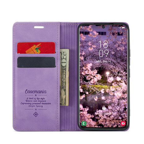 Samsung S24 Bright Lila - Book Case