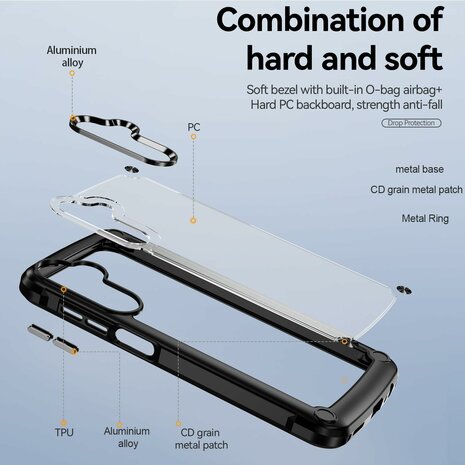 Samsung A15 Zwart - Armor Back Cover