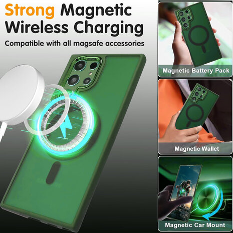 Samsung S22 Ultra - Matte MagSafe Armor - Groen