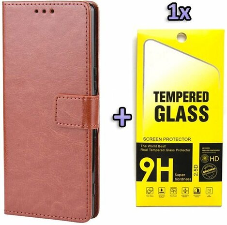 A71 - Book Case &amp; Glas - Bruin