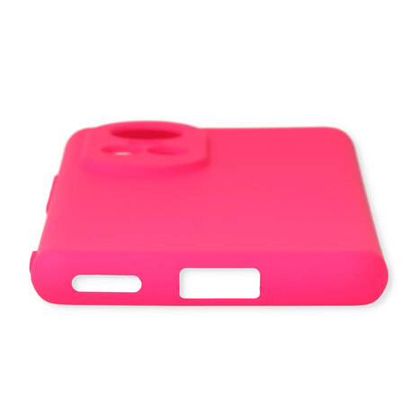 Reno 10 &amp; Reno 10 Pro - Siliconen Back Cover - Neon Roze