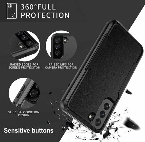 Samsung S22 Plus Zwart - Heavy Duty Armor