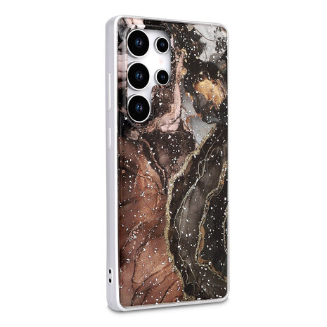 Samsung S25 Ultra - Zwart - Marmer MagSafe Back Cover