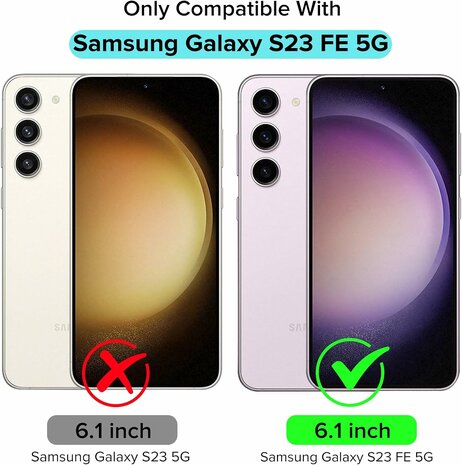 Samsung S23 FE Rood - Armor met Kickstand Ring