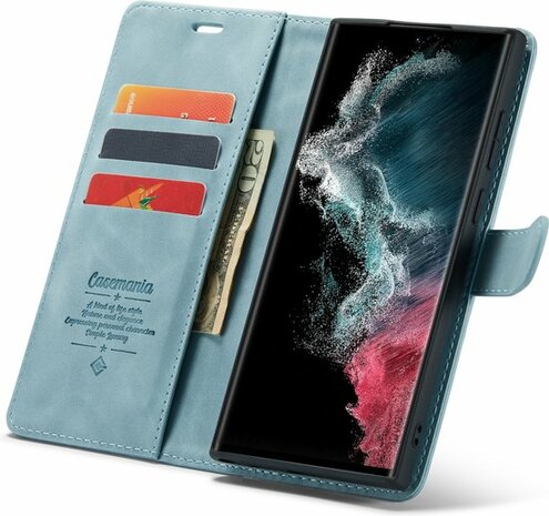 Samsung S22 Ultra Aqua Blue - 2 in 1 Book Case